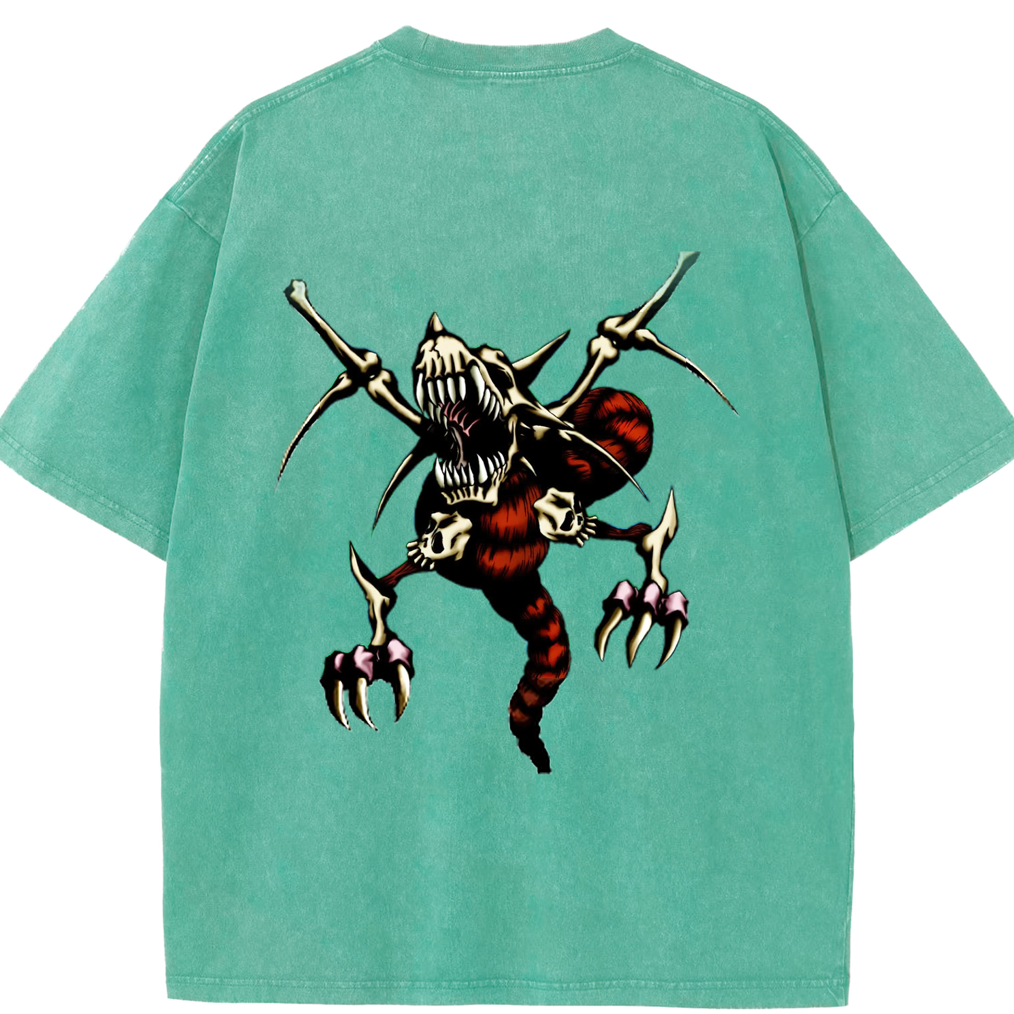 （画像用） 遊☆戯☆王 Yu-Gi-Oh! 綿100% ヴィンテージ風 半袖Tシャツ（背面プリント）